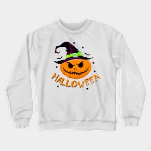Halloween Pumpkin - Witch Crewneck Sweatshirt